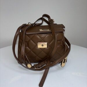 Elegant Brown Quilted Women's Bag